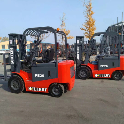 2000KG Load Capacity Electric Powered Forklift 2 Mast Stage 3000mm Lifting Height 48V 600Ah Battery