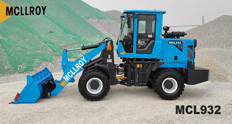 Small Four Wheel Drive Loader Compact Articulated 79hp 58kw Power