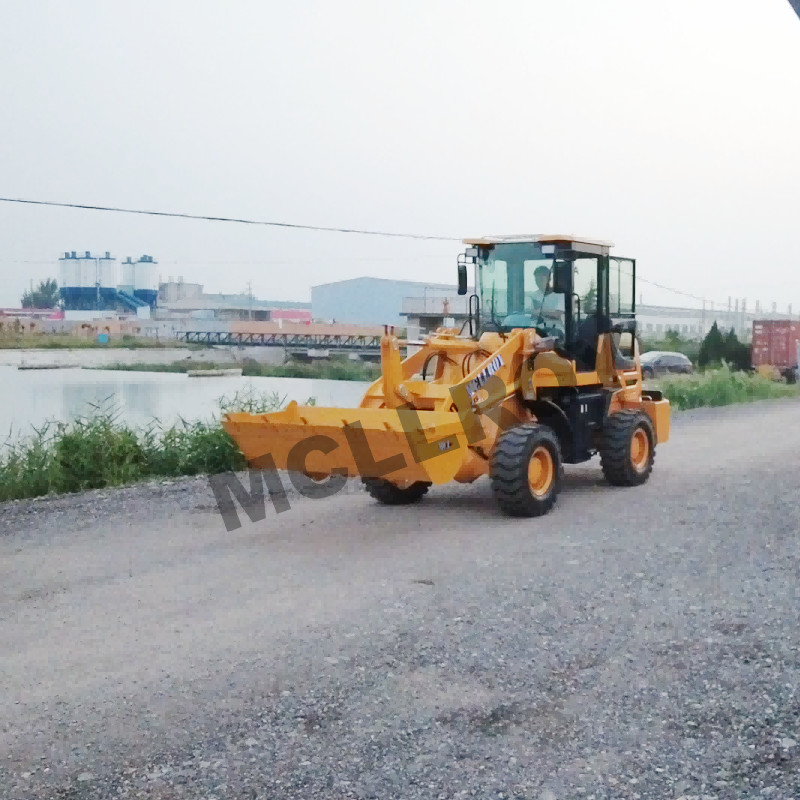 4 Wheel Drive Compact Wheel Loader Tire 20.5-16 Bucket 0.6-1.0m3