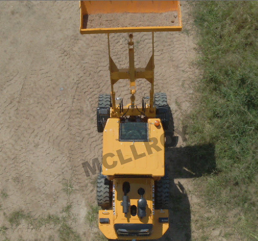 1.5 Ton Compact Articulated Wheel Loader For Transporting Large Scale Materials