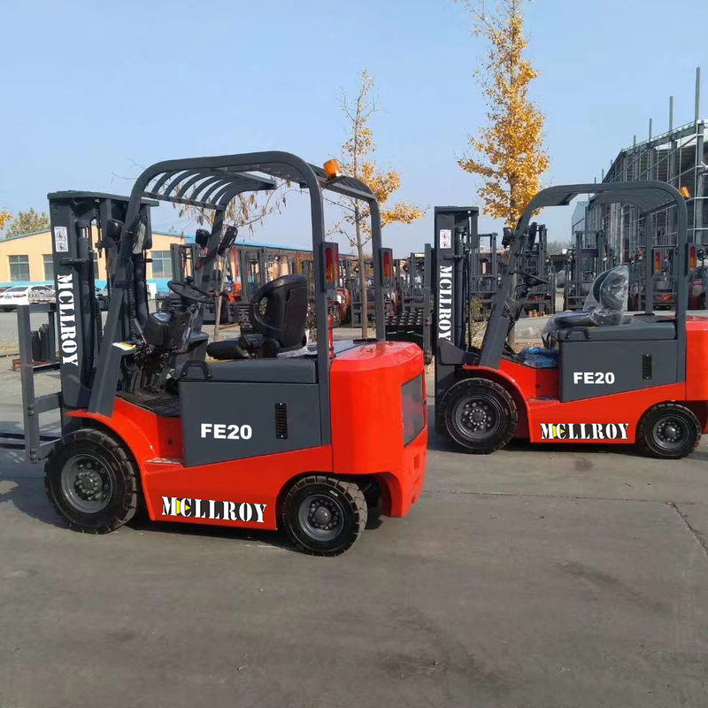 2000KG Load Capacity Electric Powered Forklift 2 Mast Stage 3000mm Lifting Height 48V 600Ah Battery