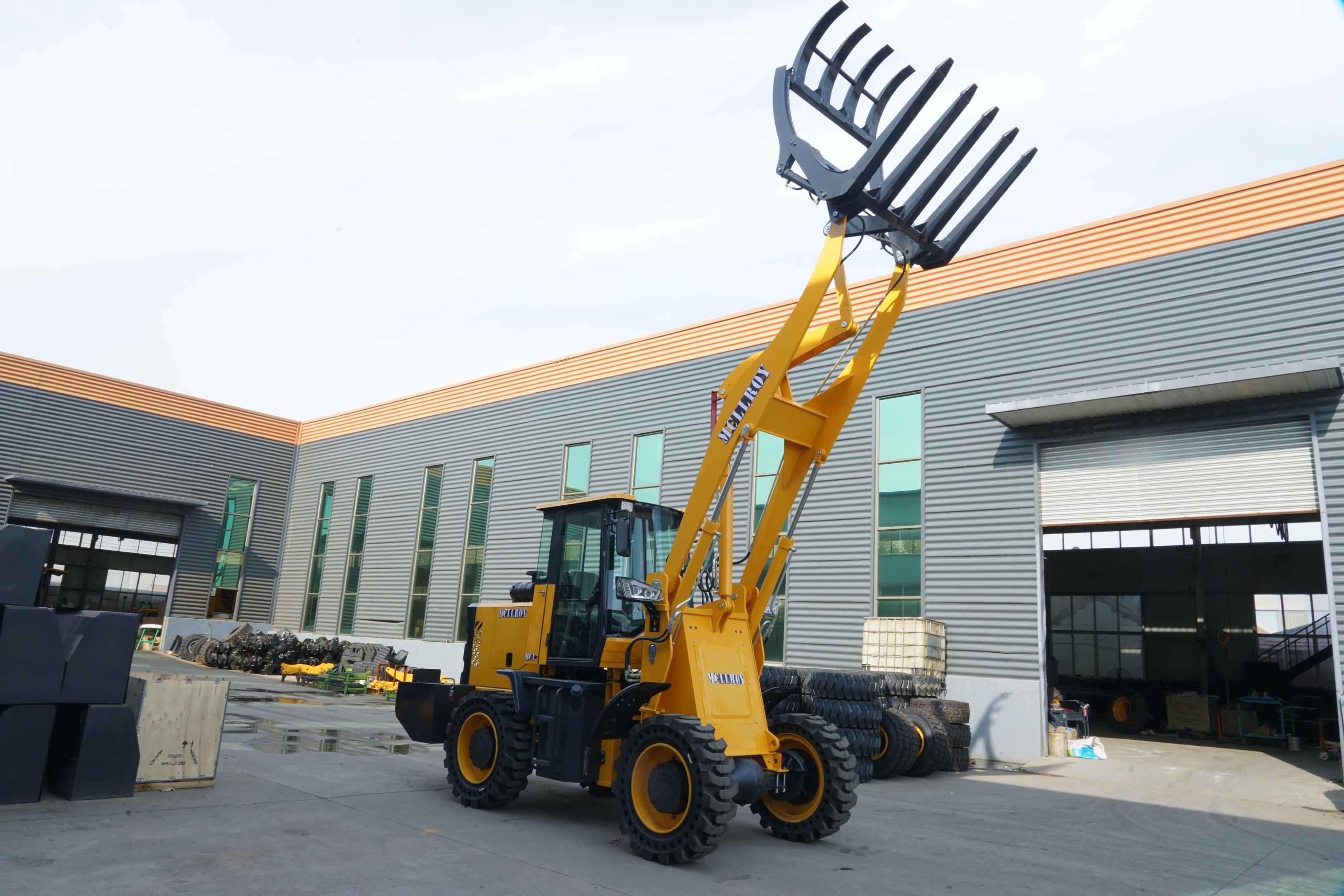 1.4m3 Shovel Wheel Loader For Safty Fasten Transportation Delivery 3 Units In 40HQ Container