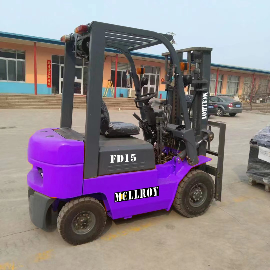 12° Mast Tilt Diesel Powered Forklift FD15 Front Tyre 6.50-10-10PR