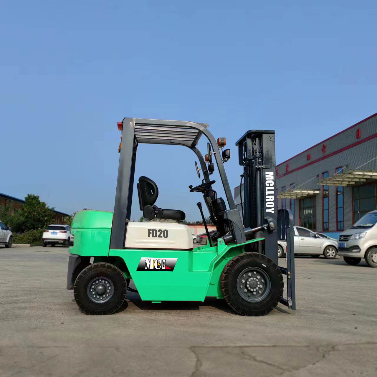 Long Lasting Counterweight Forklift Truck Minimum Turning Radius 2220 Mm